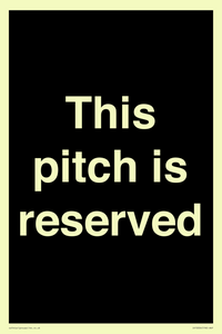 This pitch is reserved